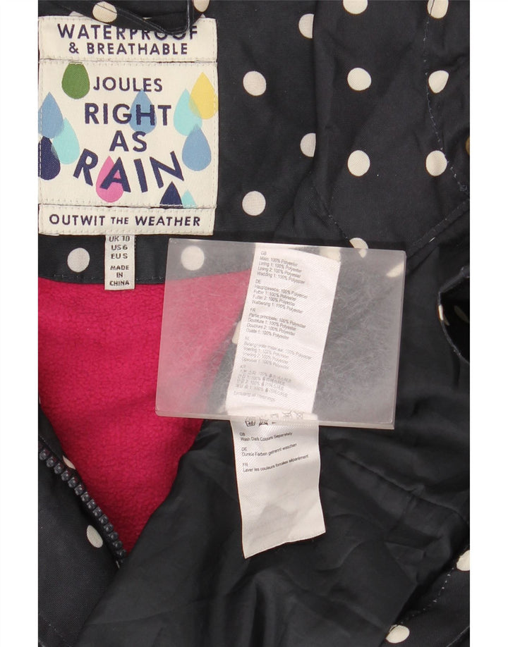Damski płaszcz wiatrówka oversize JOULES UK 10, mały, granatowy w kropki