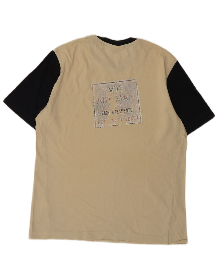 Męski T-shirt z grafiką ELLESSE Top w kolorze średniego beżu