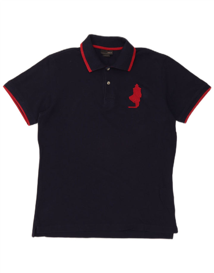 Męska koszulka polo MARLBORO CLASSICS Średni granat, bawełna