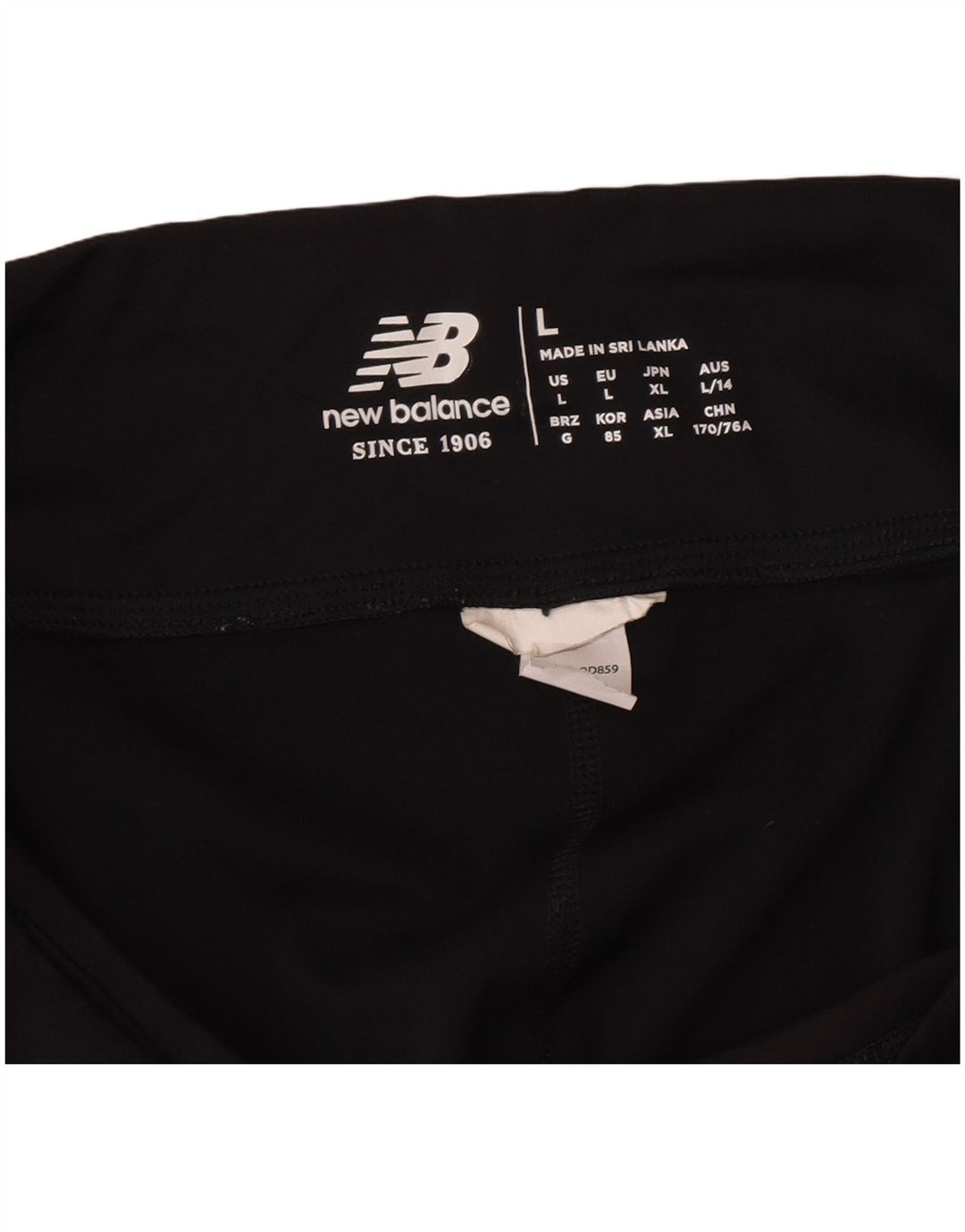 Damskie legginsy Capri New Balance UK 14, duże, czarne