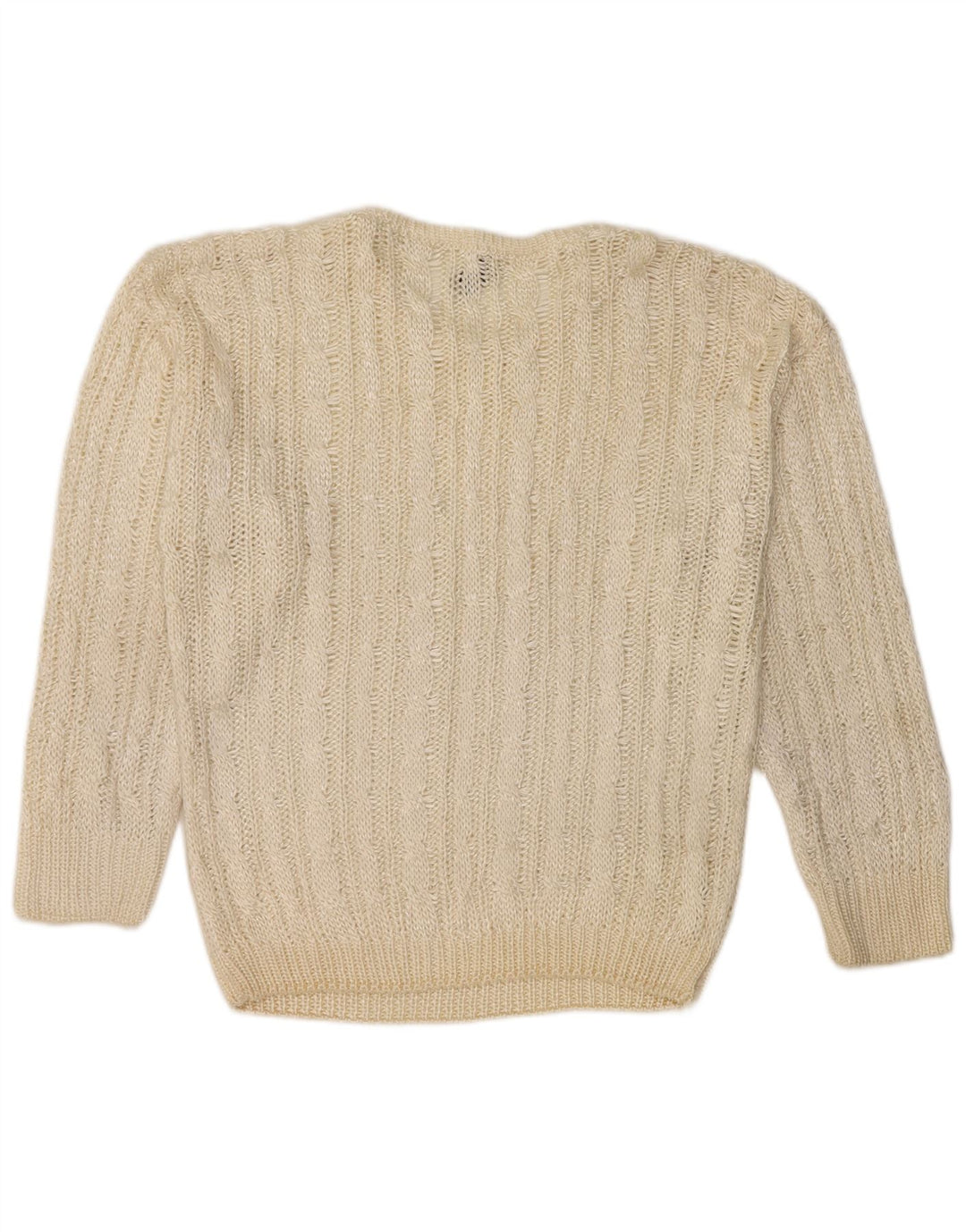 Sweter damski Giunco z okrągłym dekoltem UK 14, średni złamanej bieli