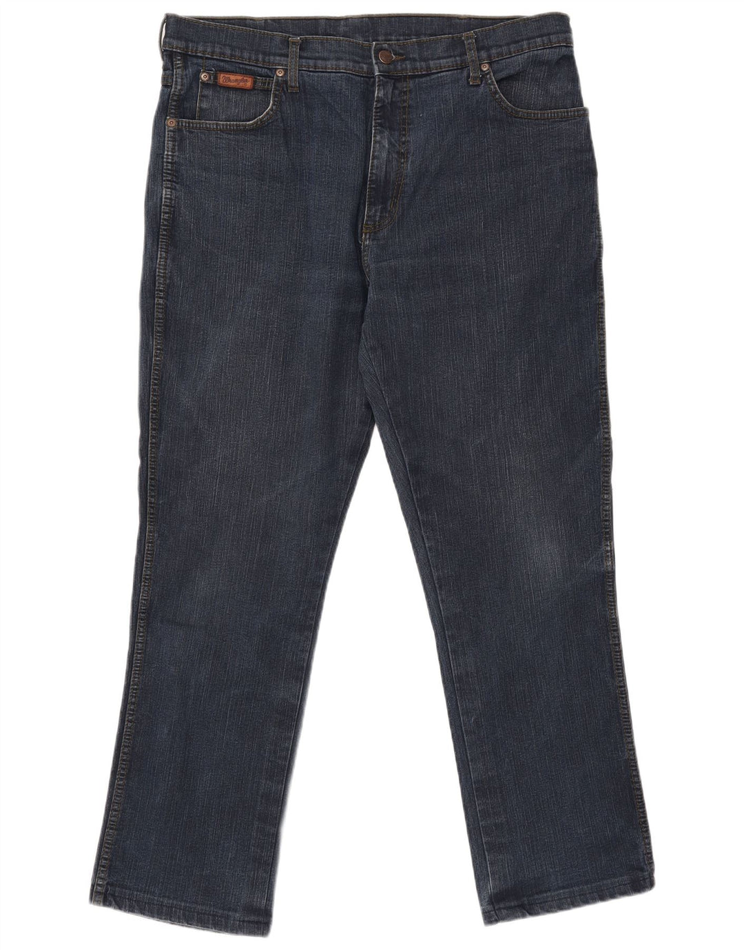 Męskie jeansy WRANGLER Texas Stretch Straight W38 L30 Granatowe, bawełniane