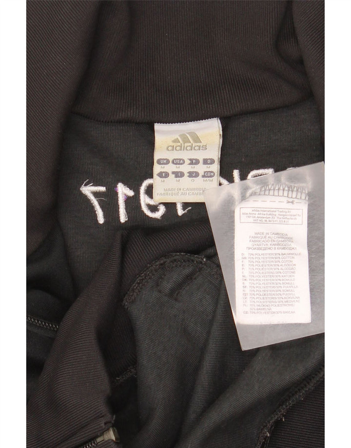 Adidas Męska koszulka dresowa z grafiką, średnia czarna poliester