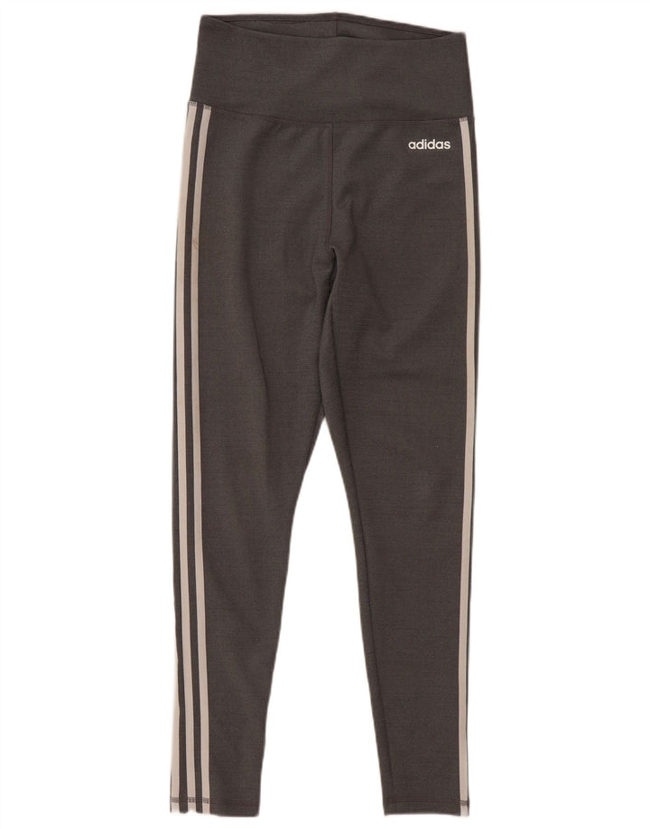 Damskie legginsy Adidas Climalite UK 12/14 Średni szary poliester