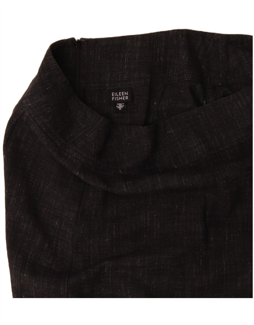 EILEEN FISHER Womens Straight Skirt Medium W30 Grey Flecked