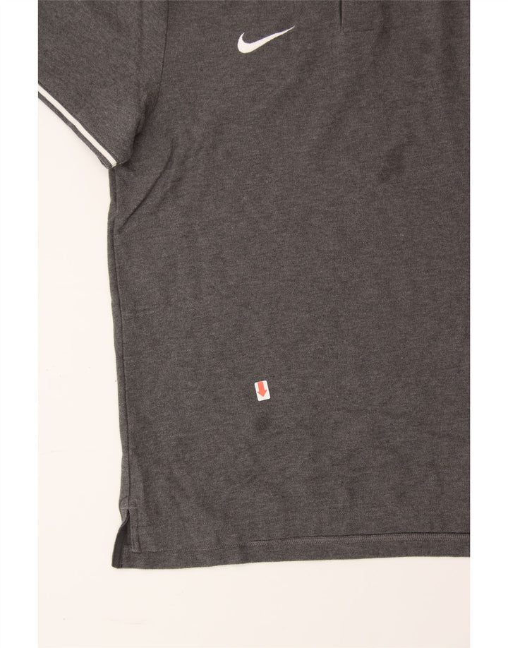 NIKE Mens Polo Shirt Large Grey Cotton Vintage Nike and Second-Hand Nike from Messina Hembry 