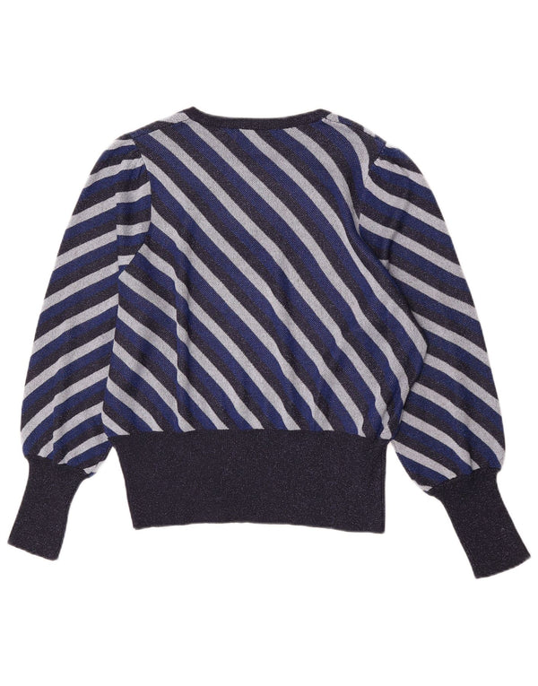 Marks & Spencer Damski sweter z dekoltem w łódkę, UK 16, duży, granatowy