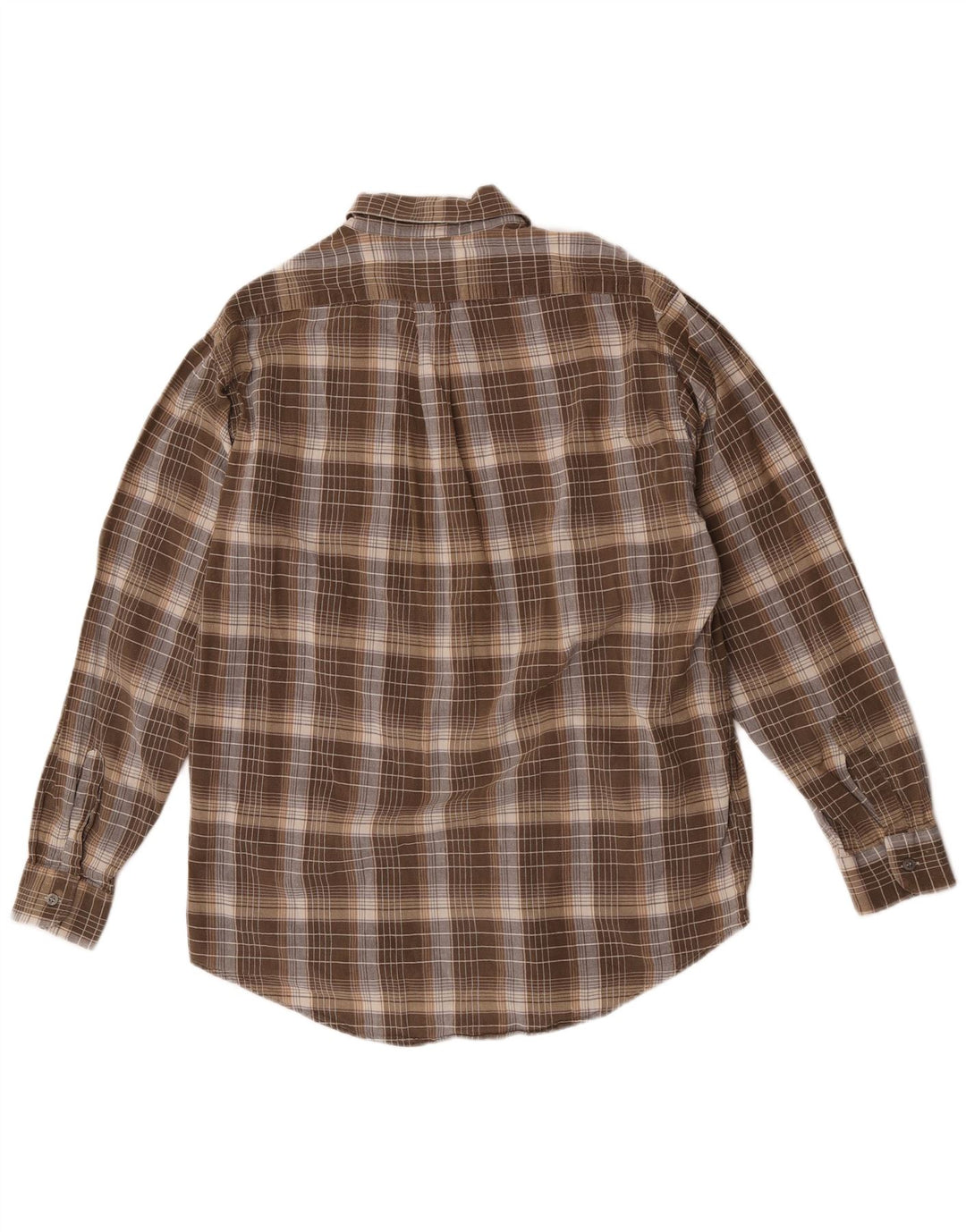 Koszula flanelowa męska Trussardi XL, bawełniana w brązową kratę