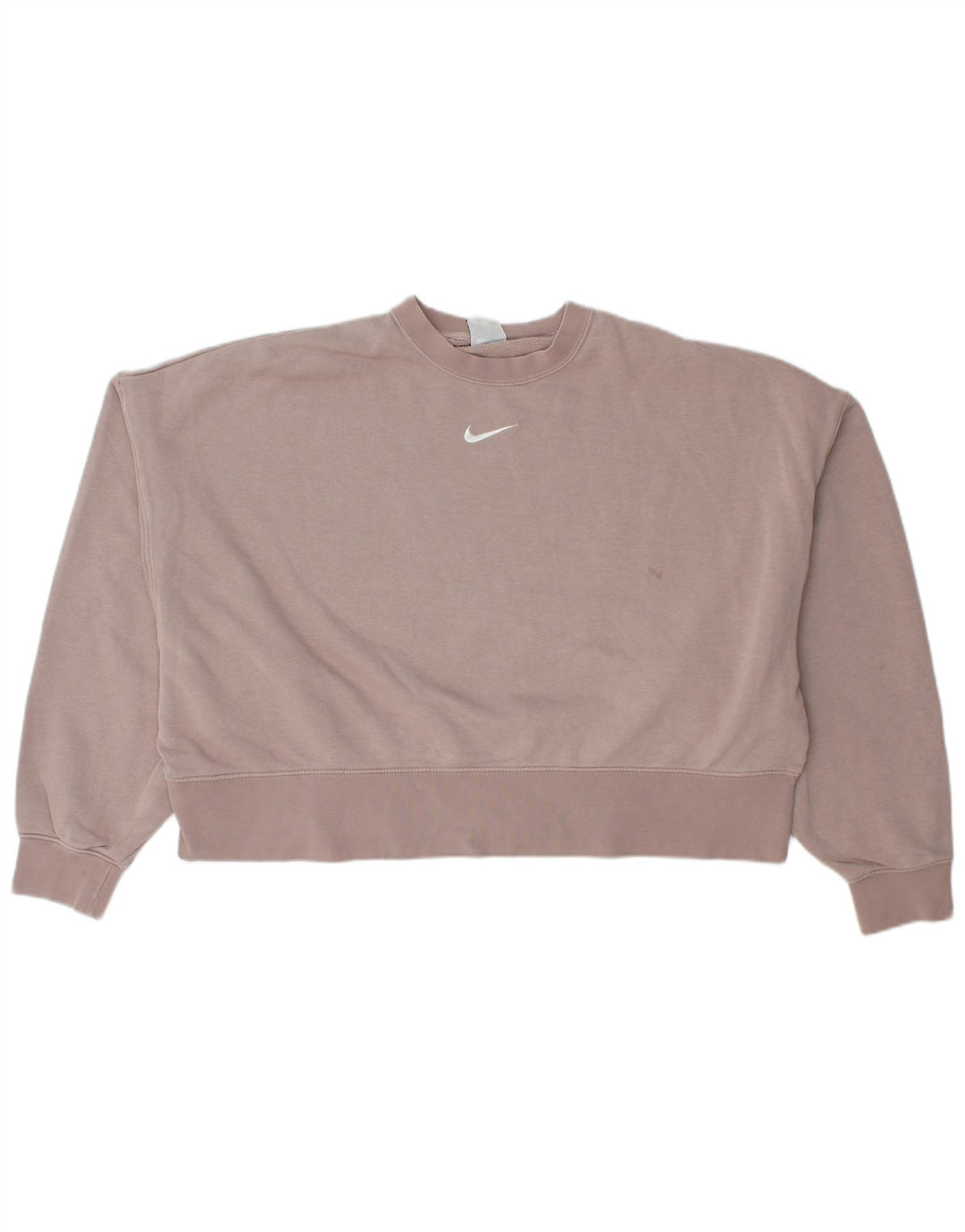 Damska bluza dresowa Nike Crop Oversize UK 14, średnia różowa bawełna