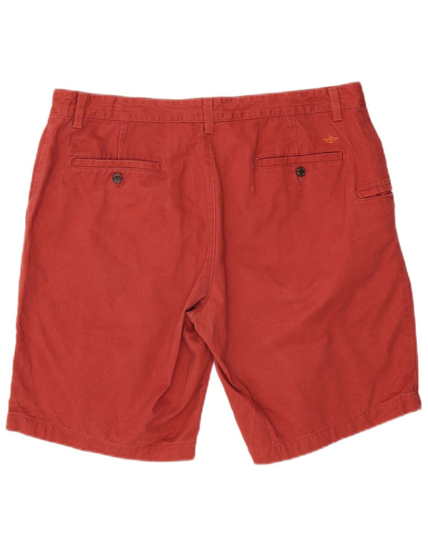 DOCKERS Mens Cargo Shorts W38 XL Red Cotton