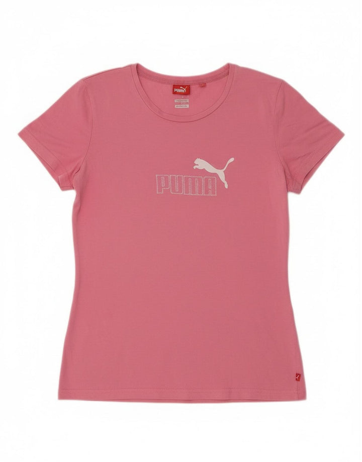 Damska koszulka z grafiką Puma Top UK 14, średni róż