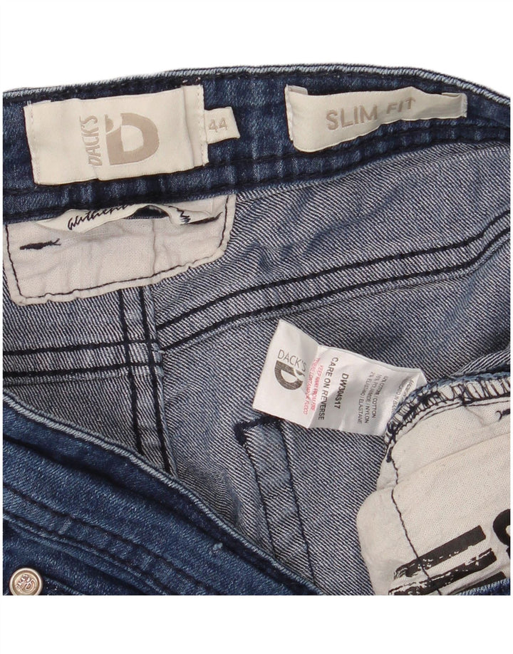 Damskie spodenki jeansowe DACK'S IT 44 Medium W30, niebieska bawełna