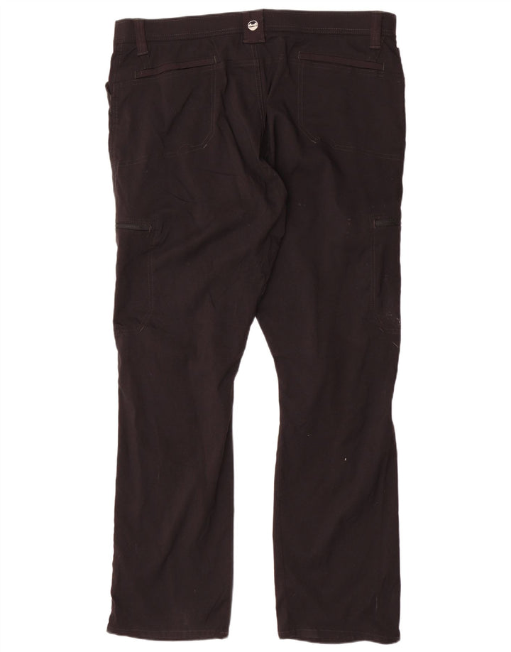 Damskie spodnie cargo WRANGLER W42 L30 z czarnego nylonu