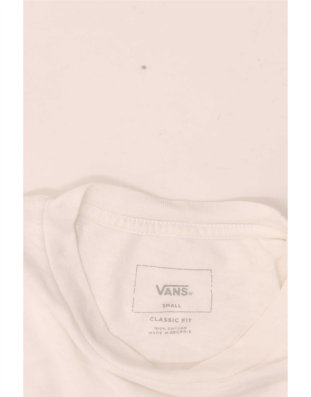 Męski T-shirt Vans Classic Fit z grafiką, mały, biały
