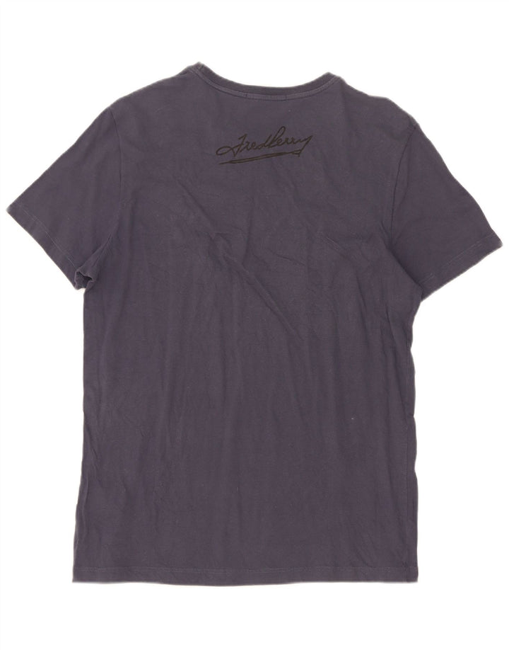 T-shirt męski Fred Perry, duży, granatowy, bawełniany
