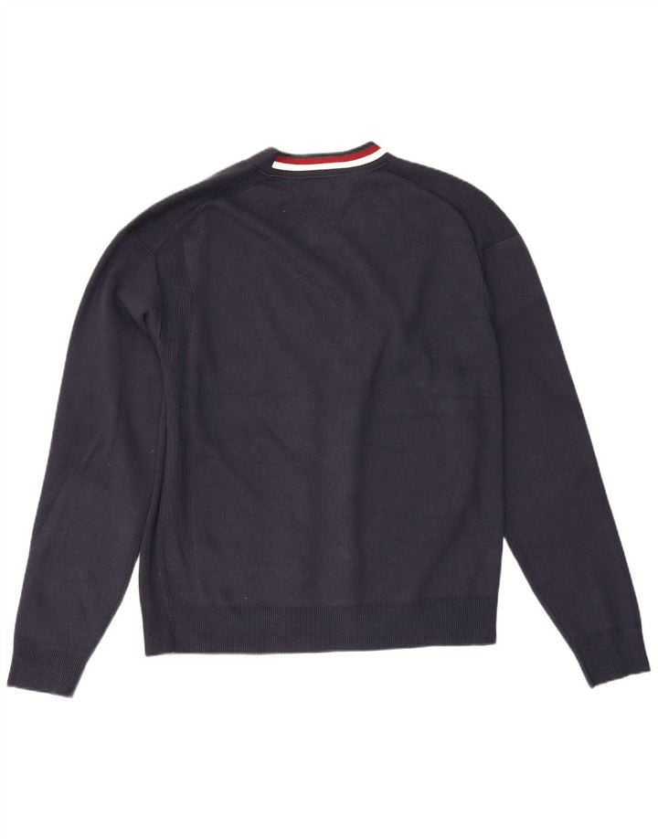 Męski sweter rozpinany Tommy Hilfiger, średni granatowy, bawełniany