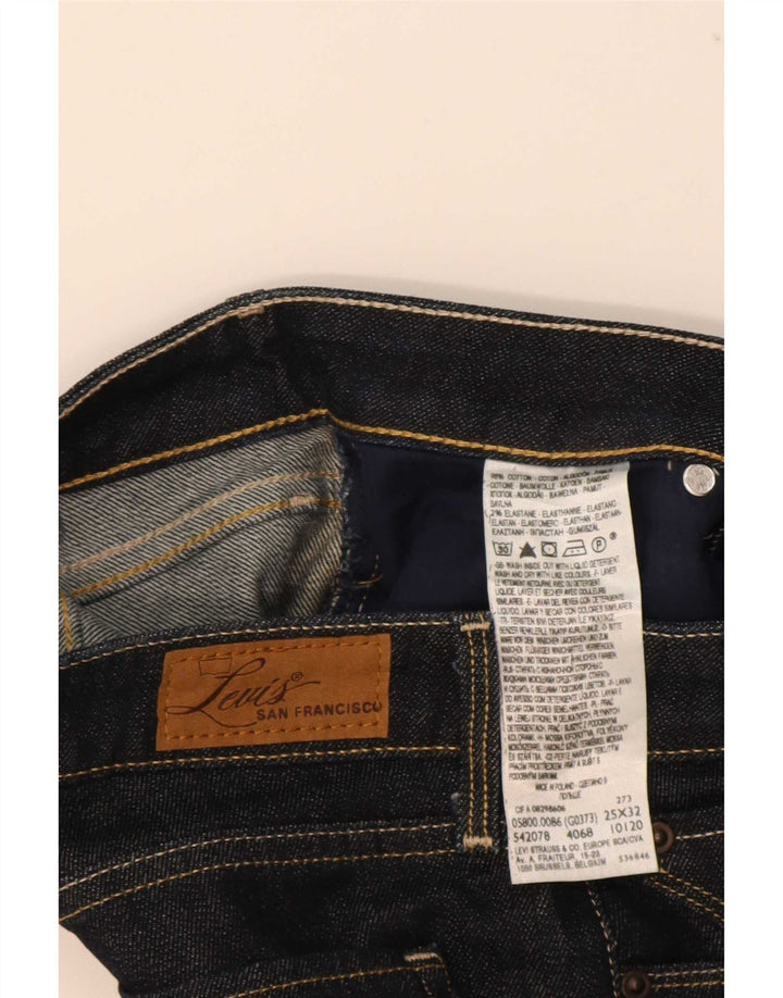 Damskie jeansy Levi's Bold Curve Straight W25 L32 Czarna bawełna