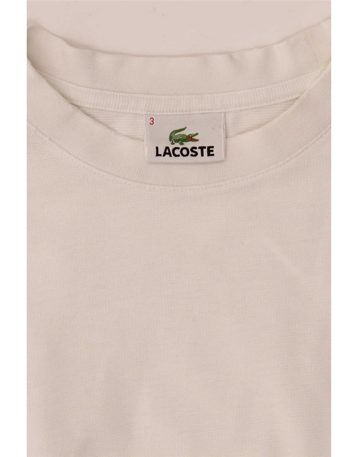 T-shirt męski Lacoste, rozmiar 3, mały, biały
