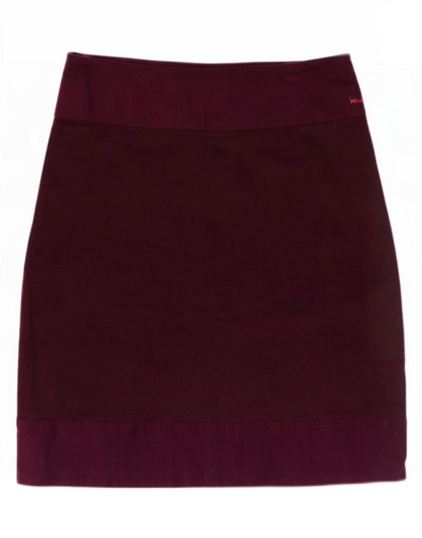 Damska spódnica sztruksowa Weird Fish UK 12 Medium W34 Burgundowa bawełna
