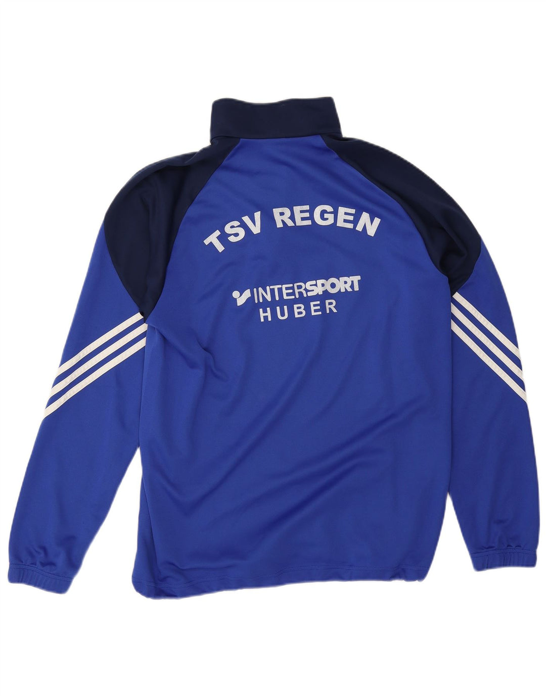 Męski dres Adidas z grafiką i zamkiem błyskawicznym, duży, niebieski kolor