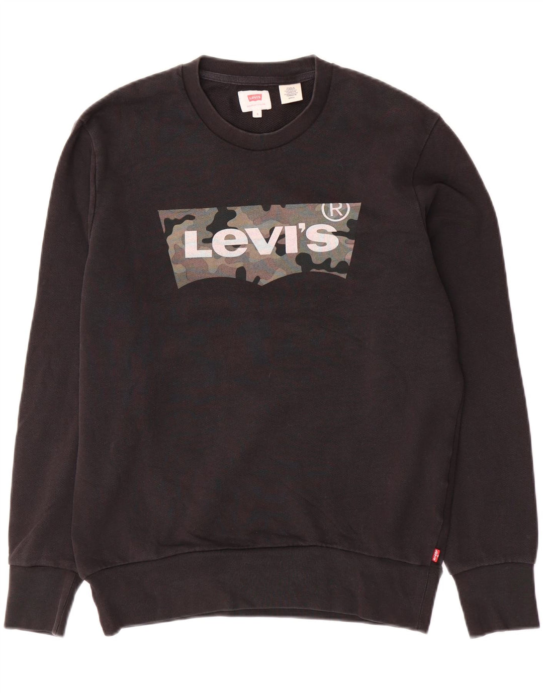 Męska bluza z grafiką Levi's, mała, czarna, bawełniana