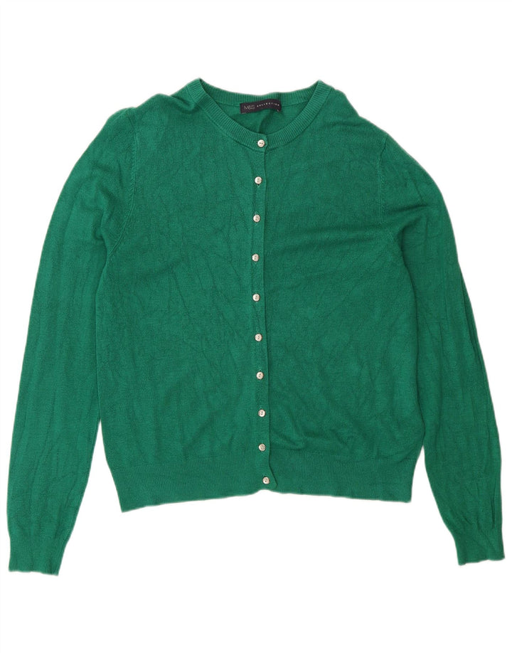 Sweter damski Marks & Spencer UK 12, średnio zielona wiskoza