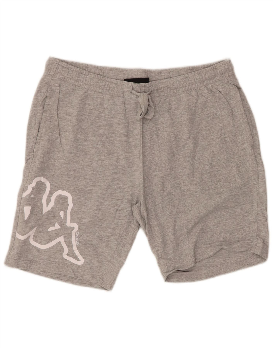 KAPPA Mens Graphic Sport Shorts Large  Grey Cotton