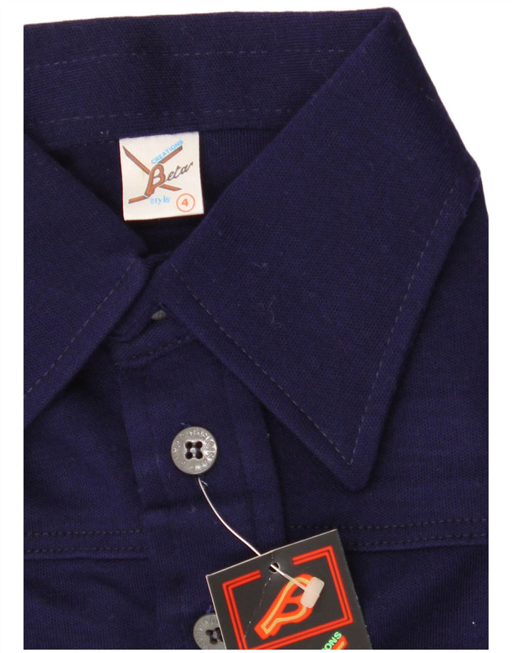 Damska koszula pulowerowa BETA US 4, mała, granatowa, akrylowa