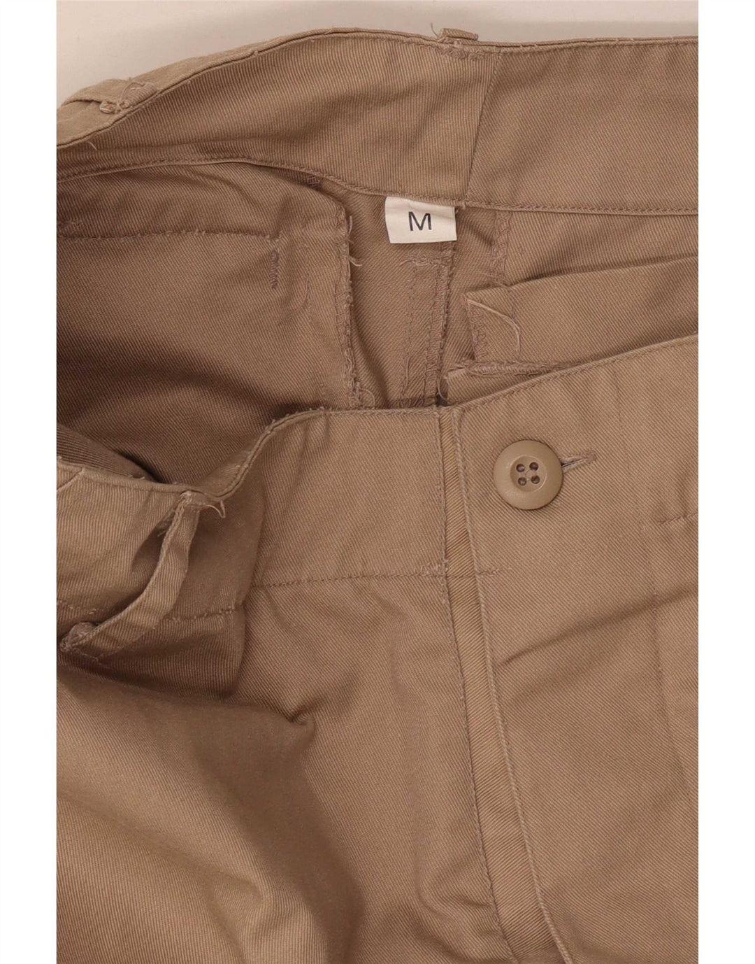 Męskie spodnie cargo w stylu vintage, średnie W34 L31, beżowe