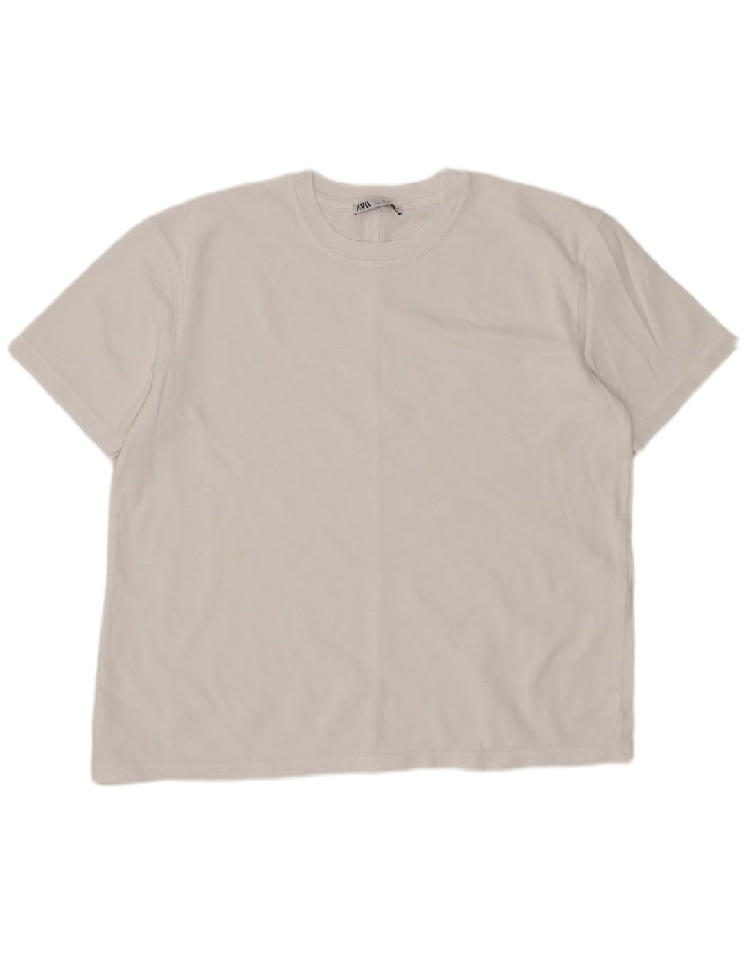 Damska koszulka oversize ZARA Top UK 10, mała, biała, bawełniana