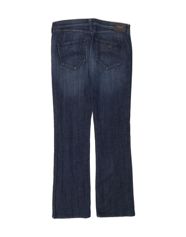 ARMANI Womens Bootcut Jeans W30 L30 Navy Blue Cotton Vintage Armani and Second-Hand Armani from Messina Hembry 