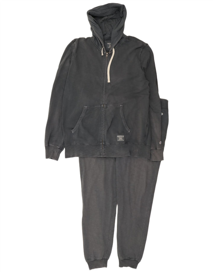 Pełny dres męski Champion z kapturem, 2XL, szary