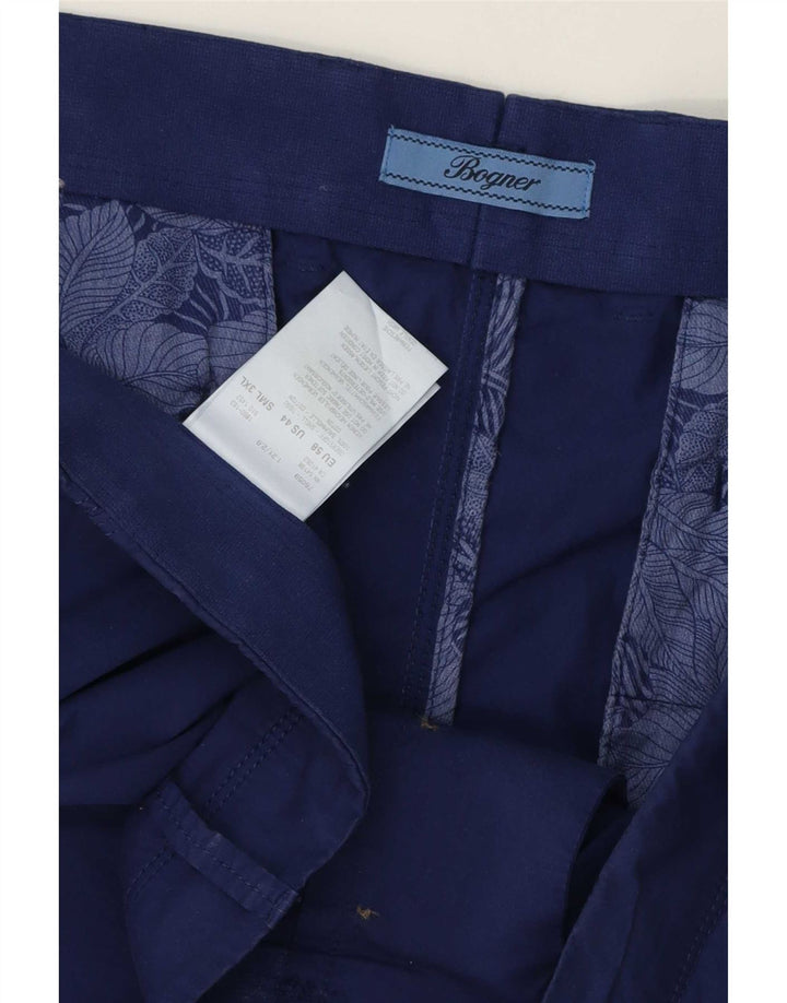 Męskie spodenki cargo Bogner Modern Fit 3XL W44, niebieska bawełna