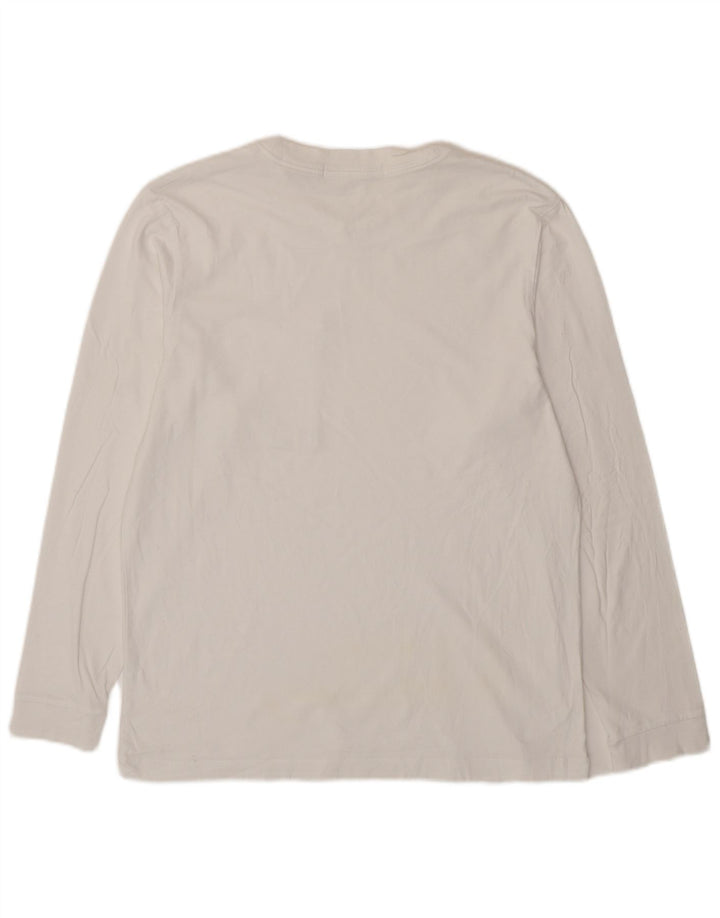 Męski top z długim rękawem Calvin Klein Jeans, duży, biały