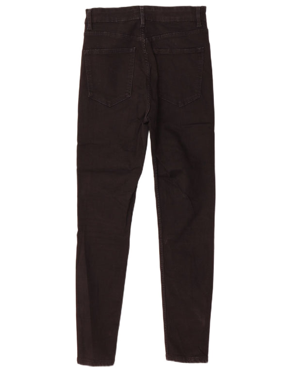 Damskie jeansy obcisłe z wysokim stanem Zara EU 38 Small W28 L28 Czarna bawełna