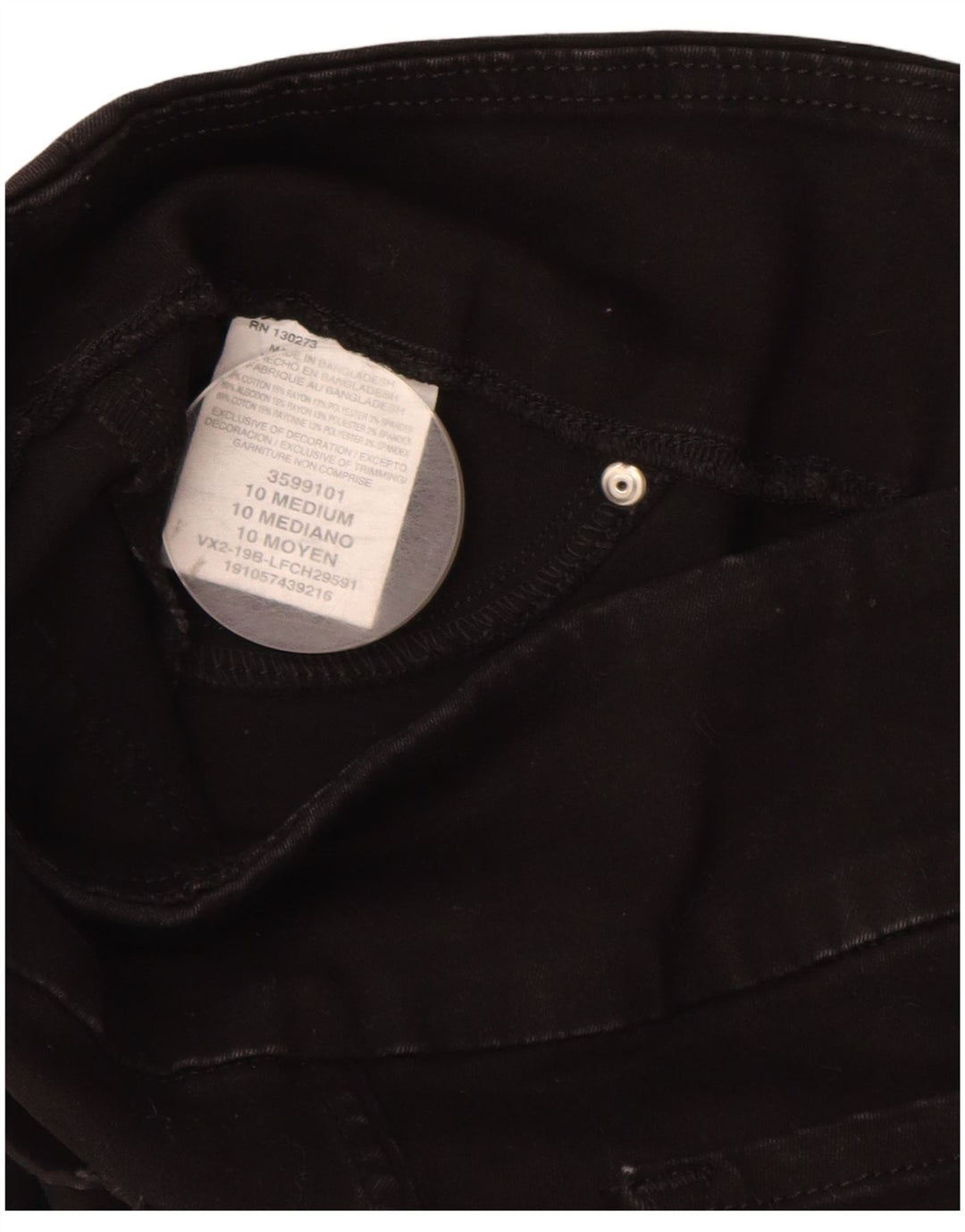 Damskie bermudy Lee Sculpting Slim Fit US 10 Large W30, czarna bawełna