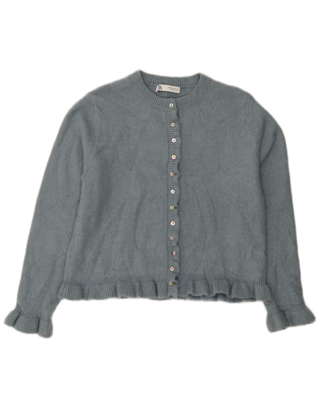 Sweter damski Zara Cardigan UK 14, średni niebieski, poliester