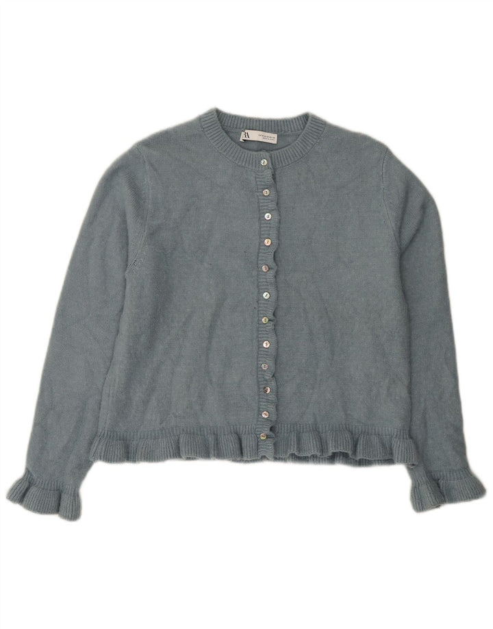 Sweter damski Zara Cardigan UK 14, średni niebieski, poliester