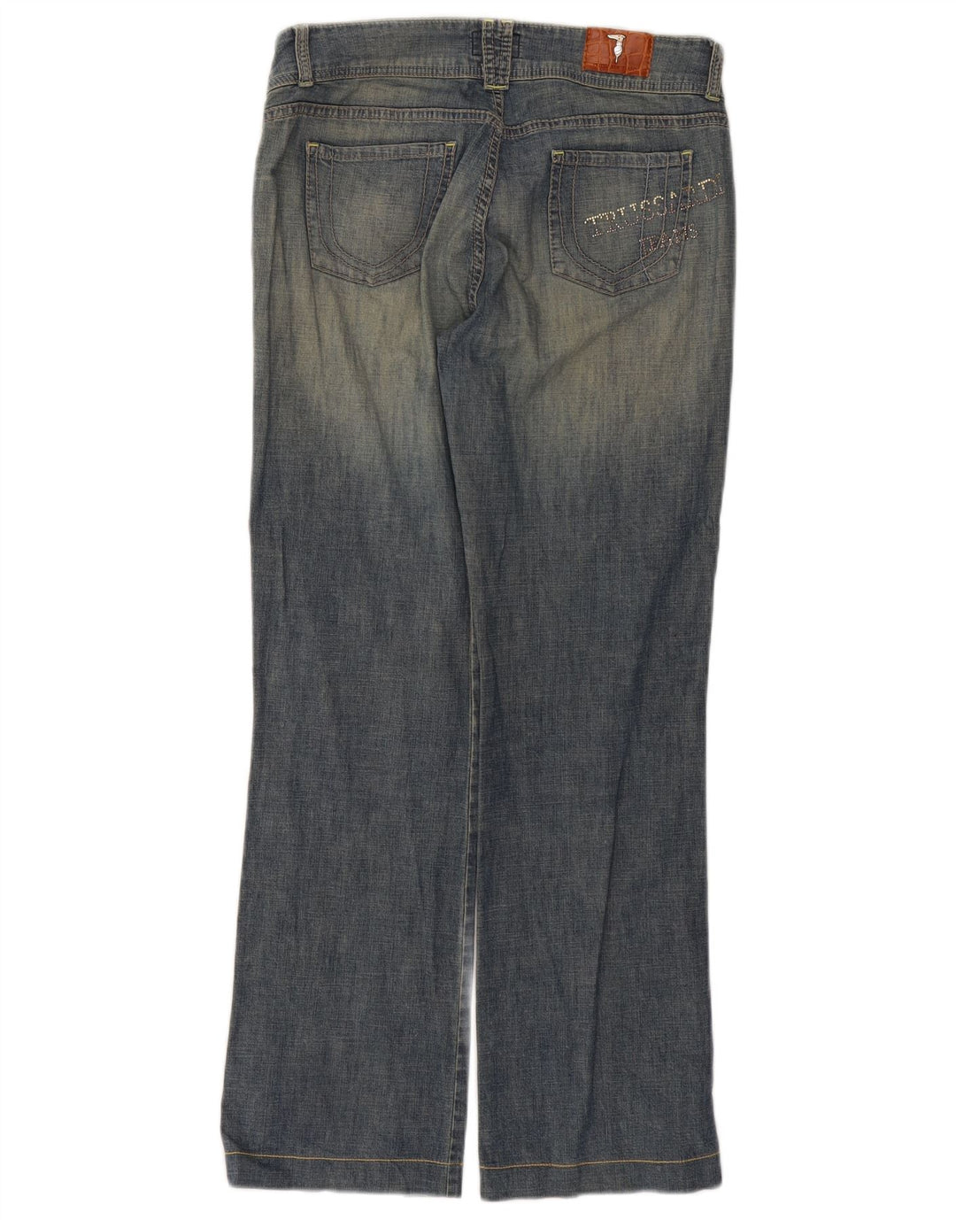 TRUSSARDI Womens Straight Jeans W30 L29 Blue Cotton