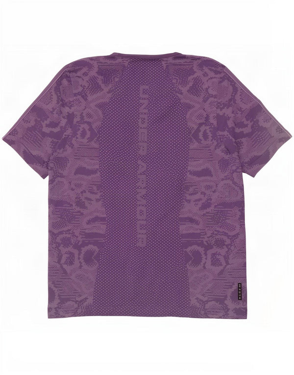 Damska koszulka Under Armour Heat Gear Graphic Top UK 18 XL fioletowa