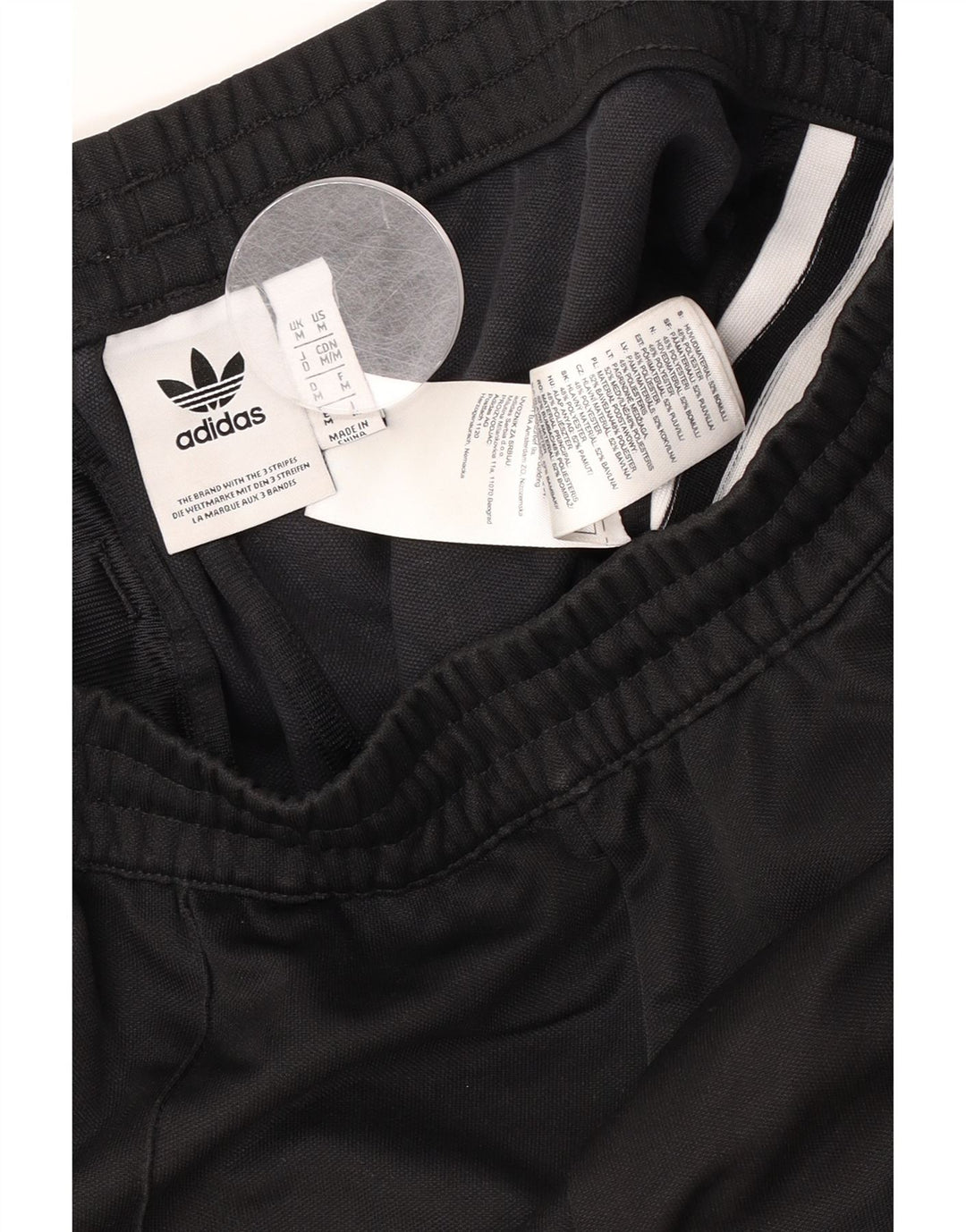 Męskie spodnie dresowe Adidas, średnie czarne, bawełniane