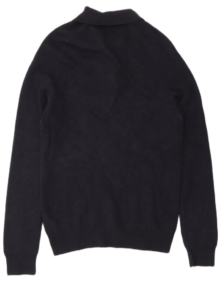 Męski sweter polo Reiss, duży, granatowy, wełniany