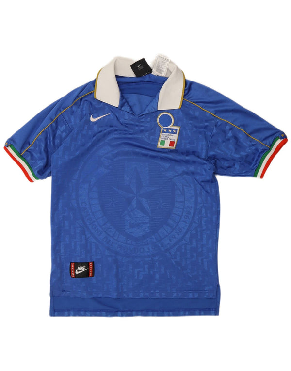 Męska koszulka piłkarska Nike Italy Soccer Home 1994-1996, mała, niebieska, poliestrowa