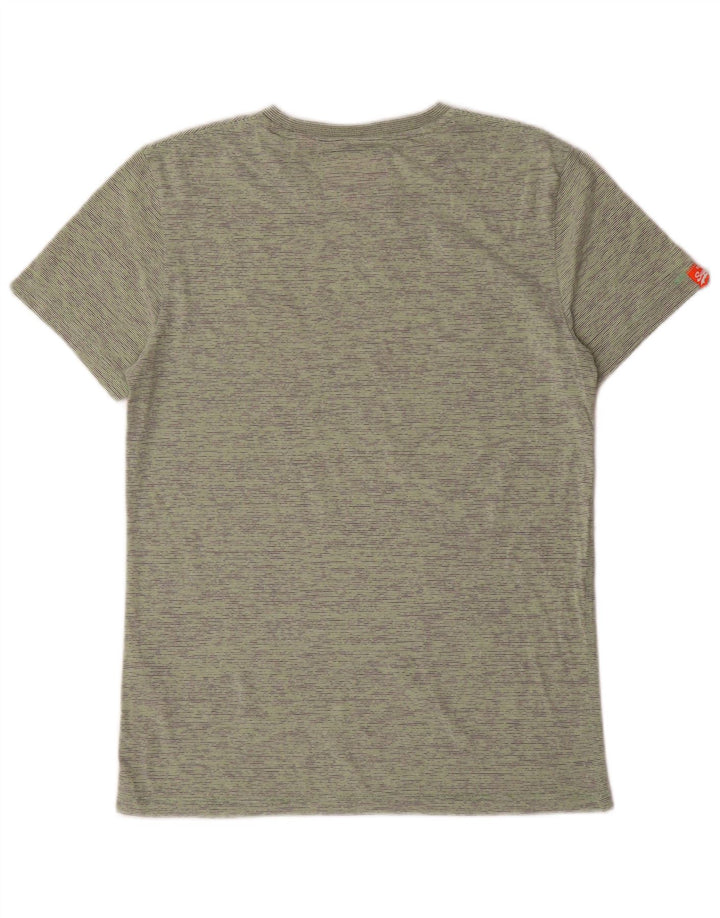 T-shirt męski Superdry, bawełniany, w średnie zielone paski