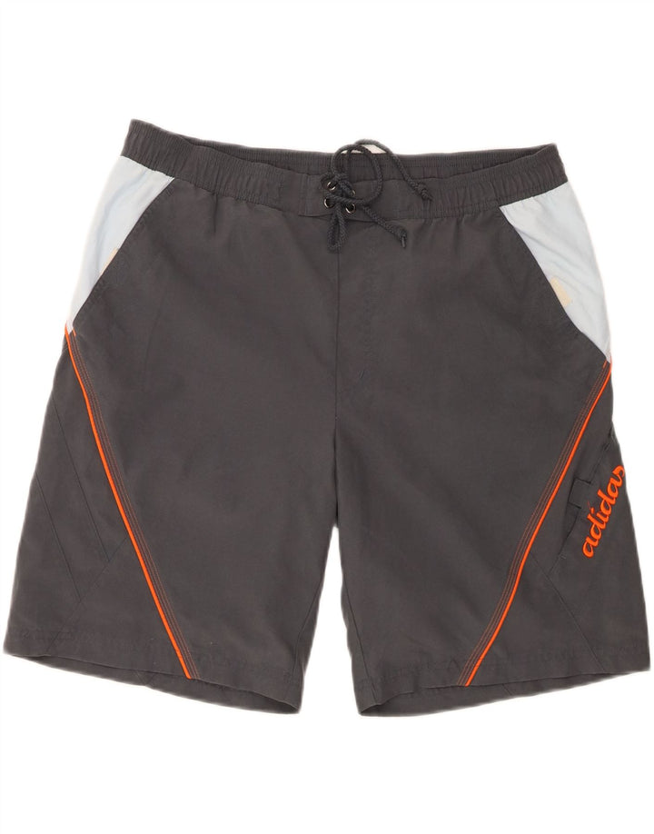 ADIDAS Mens Swimming Shorts Medium  Grey Colourblock Polyester Vintage Adidas and Second-Hand Adidas from Messina Hembry 