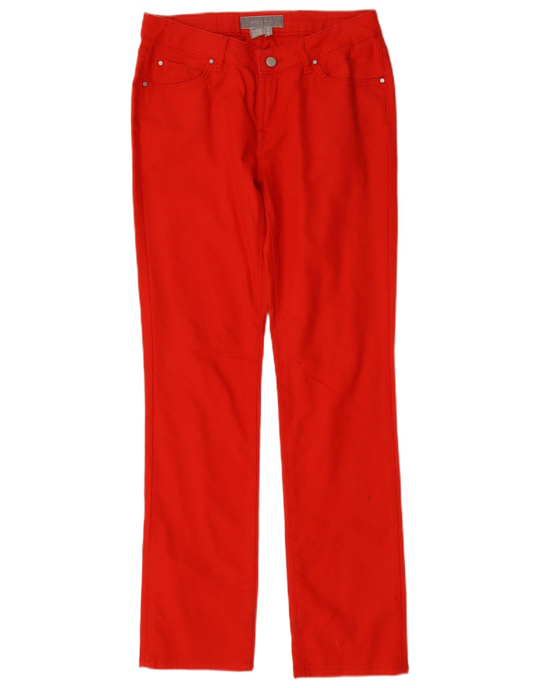 Damskie proste dżinsy Zara EU 40 Medium W30 L31 Czerwona bawełna
