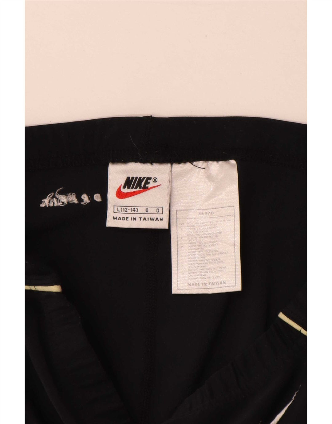Legginsy damskie Nike US 12/14, duże, czarne, poliestrowe