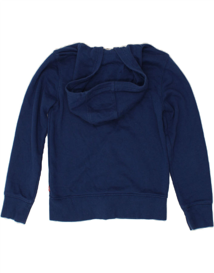 LEVI'S Boys Zip Hoodie Sweater 9-10 Years Navy Blue Vintage Levi's and Second-Hand Levi's from Messina Hembry 