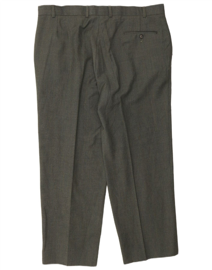 Męskie spodnie garniturowe Marks & Spencer St. Michael W40 L29 zielone