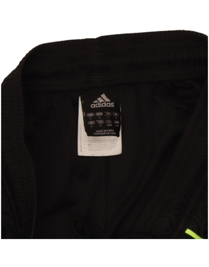 Męskie spodenki sportowe Adidas Climacool, duże, czarne, z blokami kolorów, z poliestru